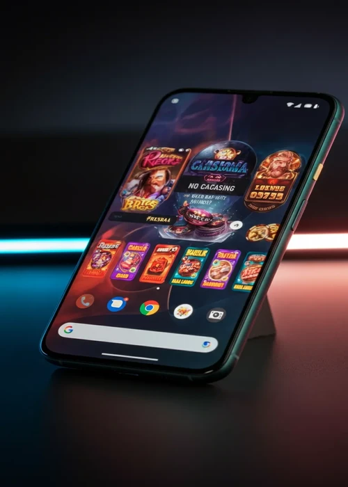 Composition visuelle des jeux populaires sur Prism Casino, montrant machines à sous, poker, et tables de casino en direct.