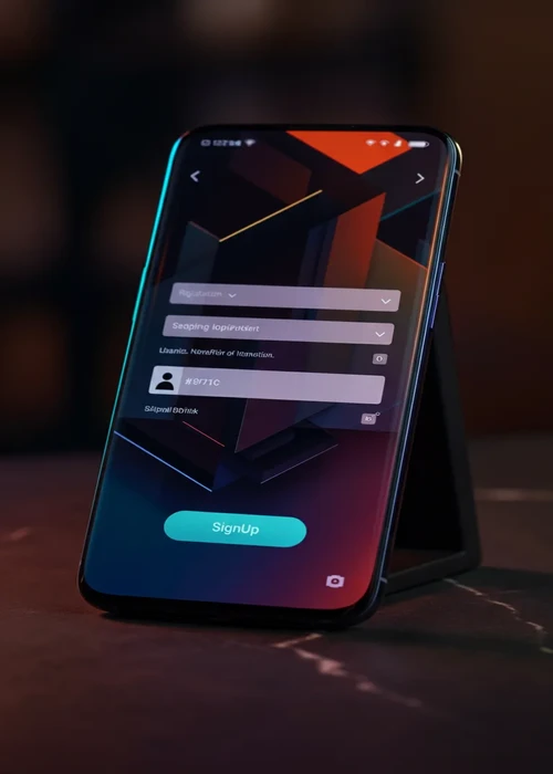 Formulaire d'inscription sécurisé sur Prism Casino, illustrant la saisie des informations personnelles pour la création d'un compte joueur.